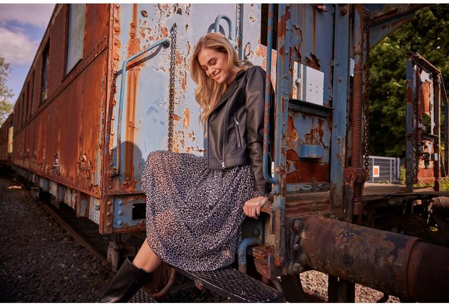 Aniston CASUAL Imitatieleren jack in bikerstijl nieuwe collectie - Foto 8