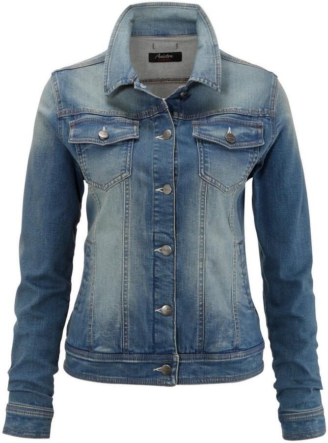 Aniston CASUAL Jeansjack in used-wassing