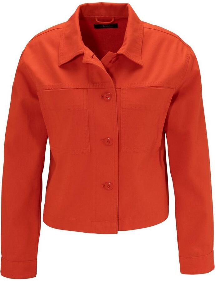 Aniston CASUAL Jeansjack met tonale knopen te sluiten