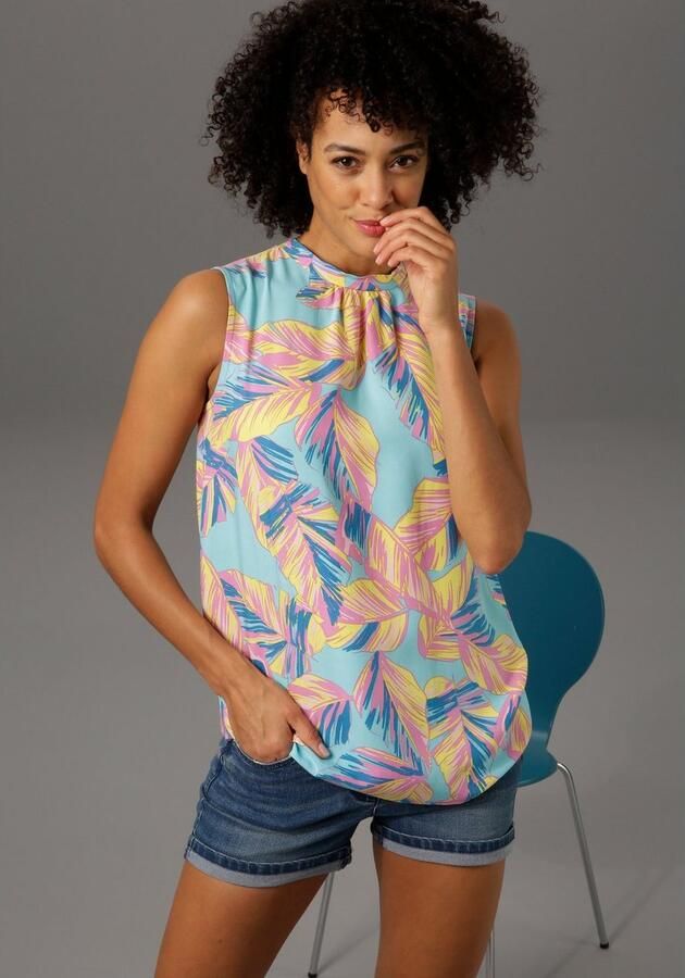 Aniston CASUAL Jeansshort met lichte slijteffecten - Foto 7