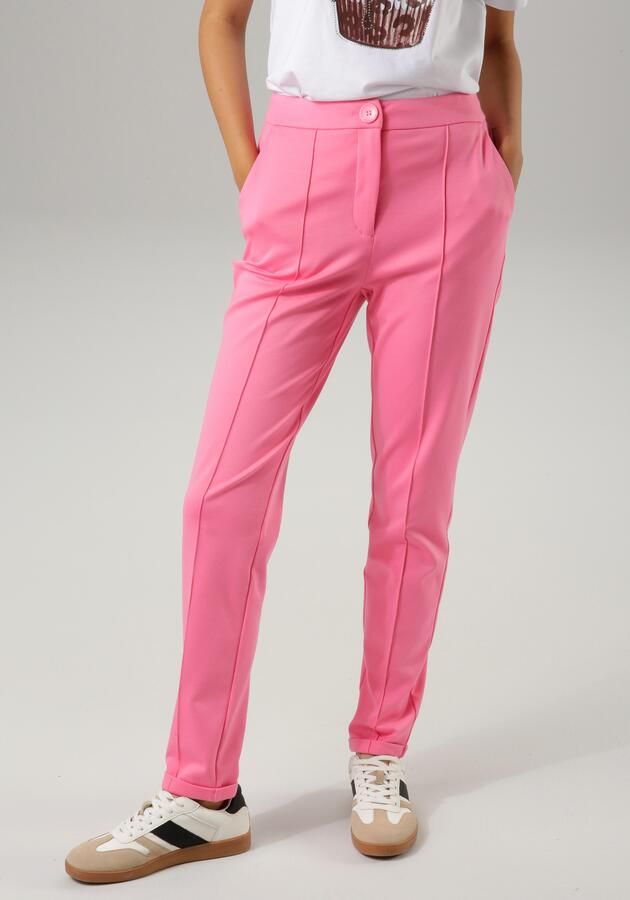 Aniston CASUAL Jerseybroek met biezen gegarneerd - Foto 9