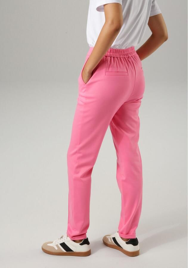 Aniston CASUAL Jerseybroek met biezen gegarneerd - Foto 3