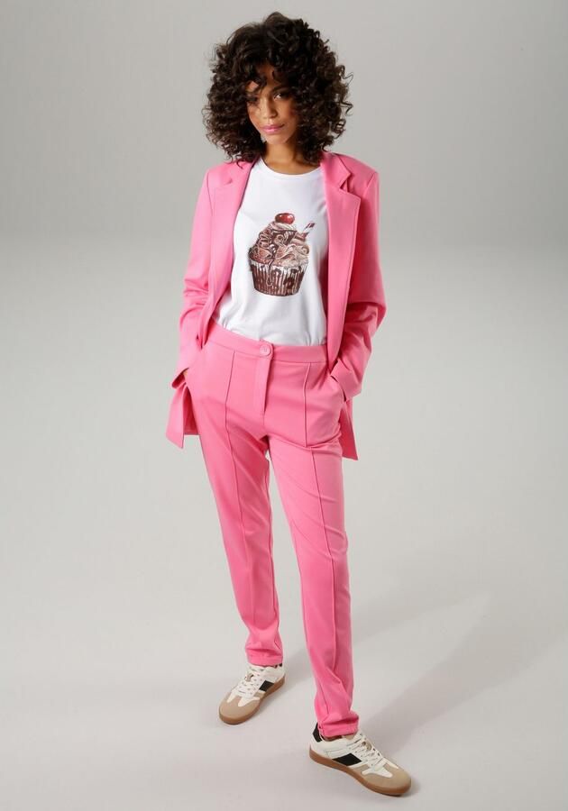 Aniston CASUAL Jerseybroek met biezen gegarneerd - Foto 5