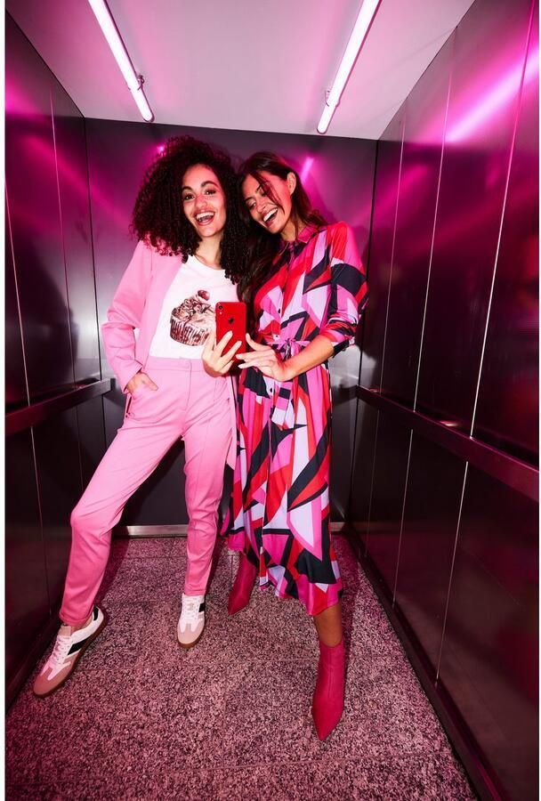 Aniston CASUAL Jerseybroek met biezen gegarneerd - Foto 7