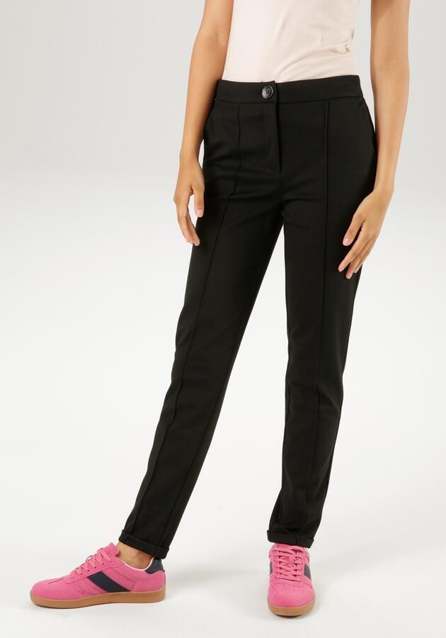 Aniston CASUAL Jerseybroek met biezen gegarneerd - Foto 8