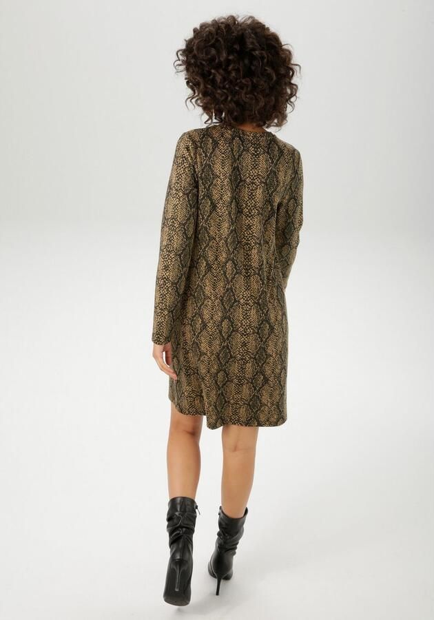Aniston CASUAL Jerseyjurk in extravagant slangenpatroon nieuwe collectie - Foto 3