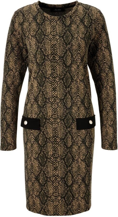 Aniston CASUAL Jerseyjurk in extravagant slangenpatroon nieuwe collectie - Foto 5