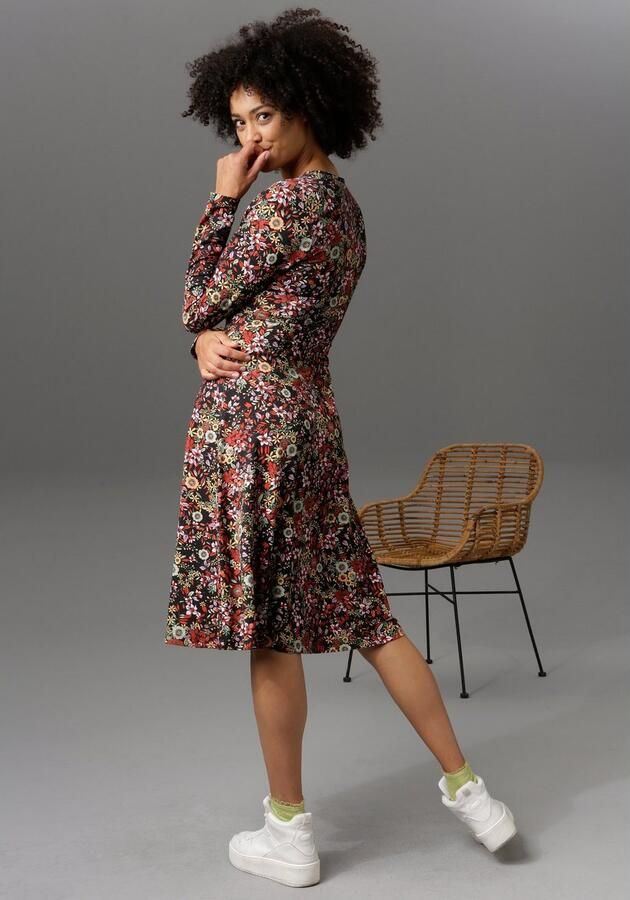 Aniston CASUAL Jerseyjurk in wikkel-look - Foto 3