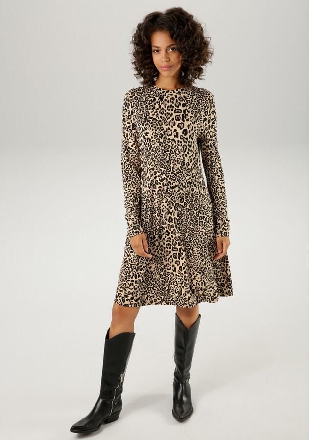 Aniston CASUAL Jerseyjurk met animal-print - Foto 4
