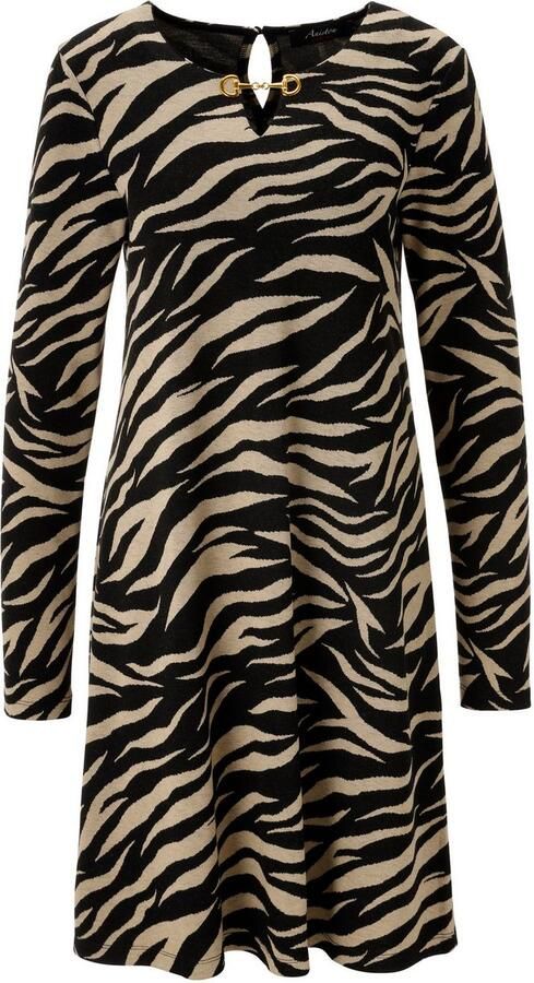 Aniston CASUAL Jerseyjurk met decoratief sierele t aan de halslijn nieuwe collectie - Foto 5