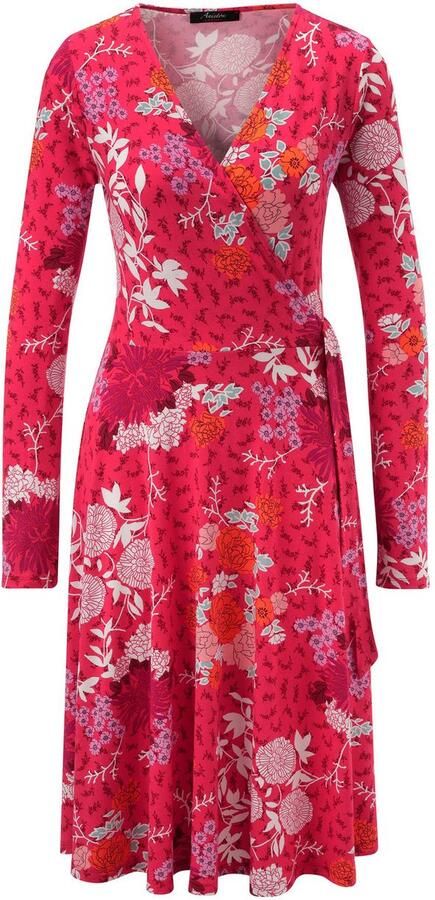 Aniston CASUAL Jerseyjurk met fantasierijke bloe print elk stuk is uniek nieuwe kollectie - Foto 6