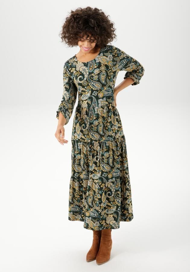 Aniston CASUAL Jerseyjurk met kleurharmonisch paisley-patroon nieuwe collectie - Foto 7