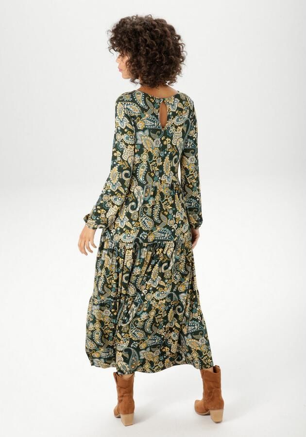 Aniston CASUAL Jerseyjurk met kleurharmonisch paisley-patroon nieuwe collectie - Foto 4