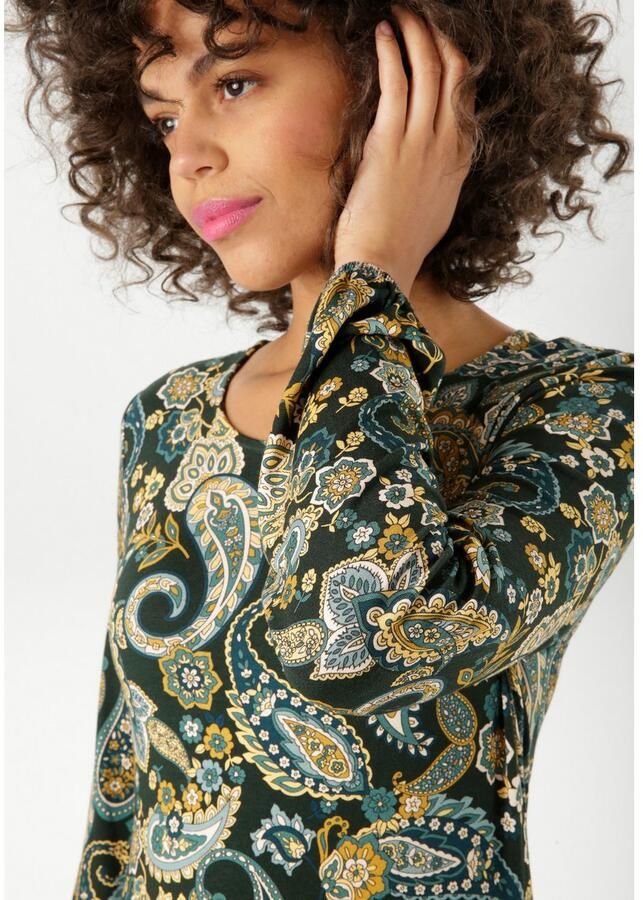 Aniston CASUAL Jerseyjurk met kleurharmonisch paisley-patroon nieuwe collectie - Foto 2