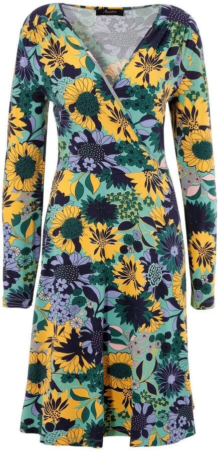 Aniston CASUAL Jerseyjurk met v-hals in wikkel-look - Foto 6