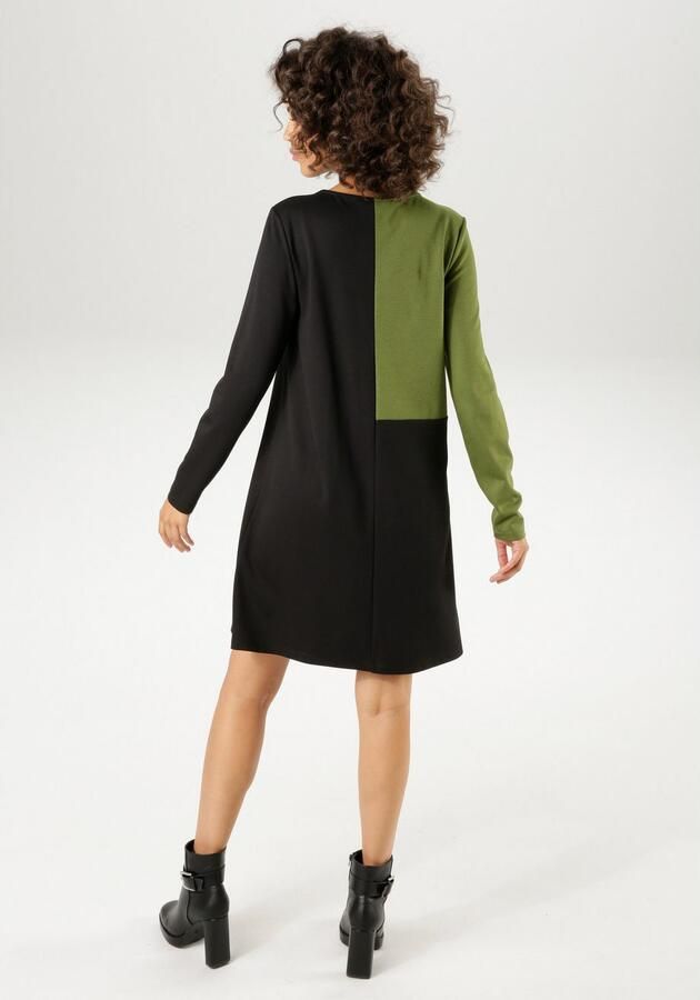 Aniston CASUAL Jerseyjurk met verfijnde kleuraccenten - Foto 7
