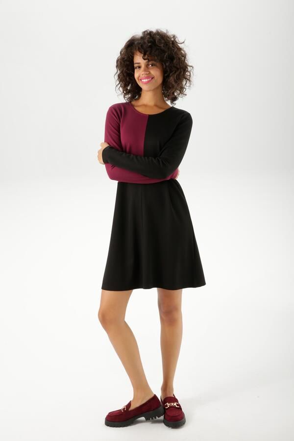 Aniston CASUAL Jerseyjurk met verfijnde kleuraccenten - Foto 7