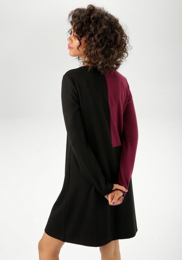 Aniston CASUAL Jerseyjurk met verfijnde kleuraccenten - Foto 5