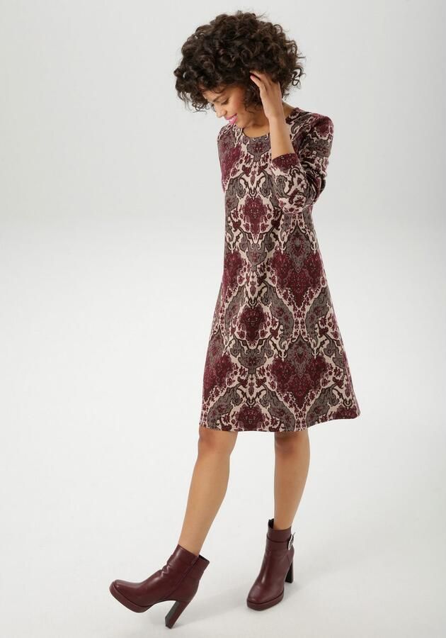 Aniston CASUAL Jurk in a-lijn met extravagant orna t-patroon nieuwe collectie - Foto 3