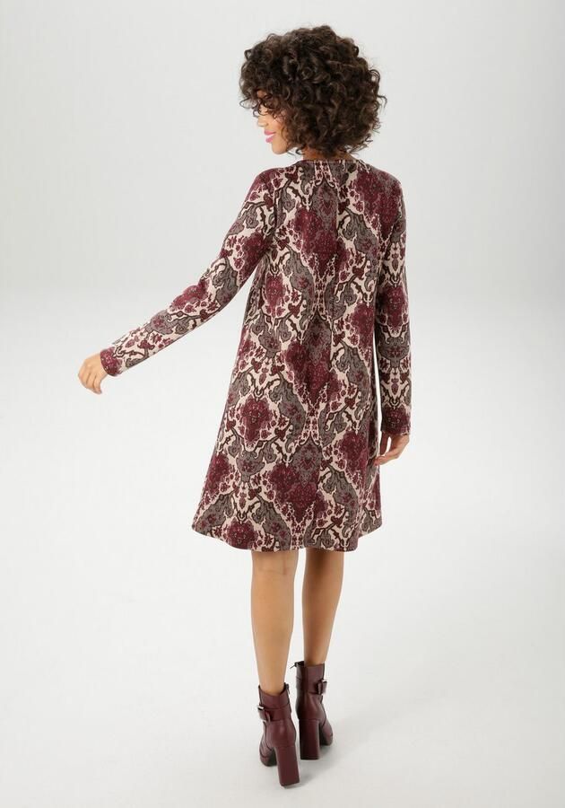 Aniston CASUAL Jurk in a-lijn met extravagant orna t-patroon nieuwe collectie - Foto 4