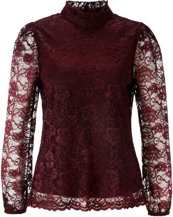 Aniston CASUAL Kanten blouse uitgebreid versierd met edele rozen nieuwe collectie - Foto 2