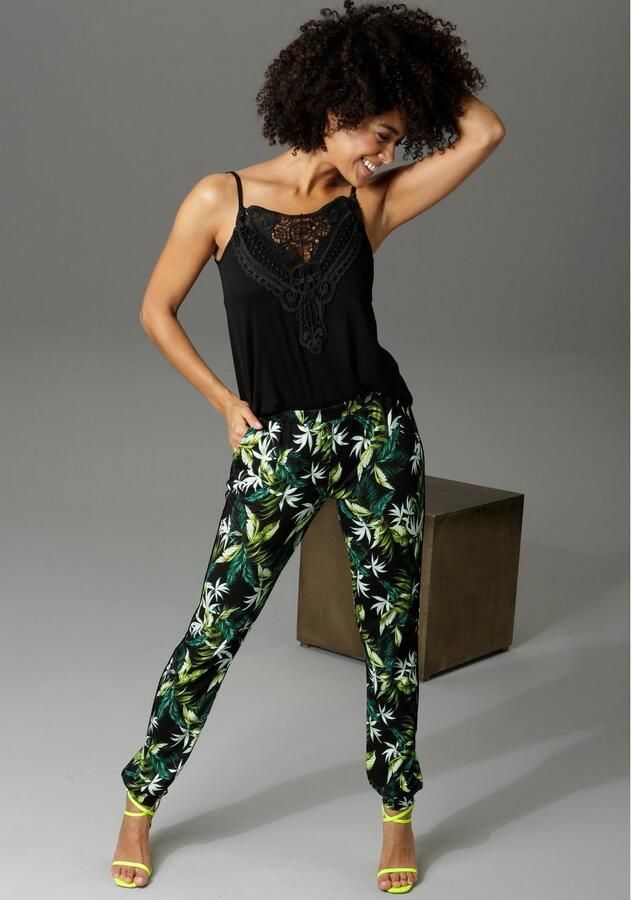 Aniston CASUAL Kanten top met verstelbare spaghettibandjes - Foto 5