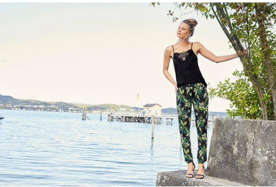 Aniston CASUAL Kanten top met verstelbare spaghettibandjes - Foto 6