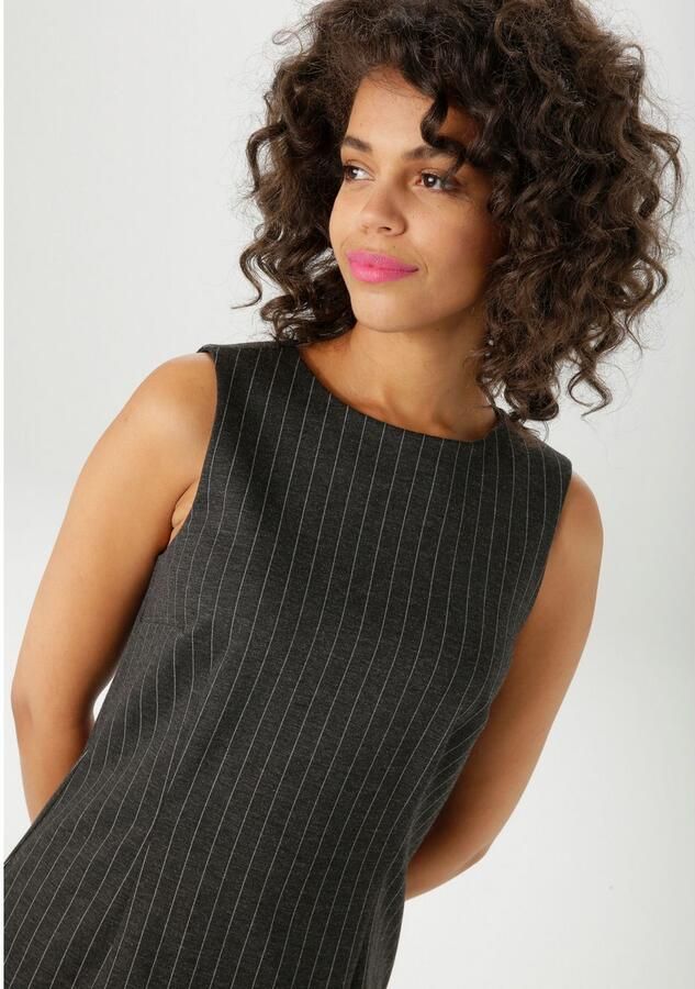 Aniston CASUAL Kokerjurk in een edele naaldstrepen dessin nieuwe collectie - Foto 2