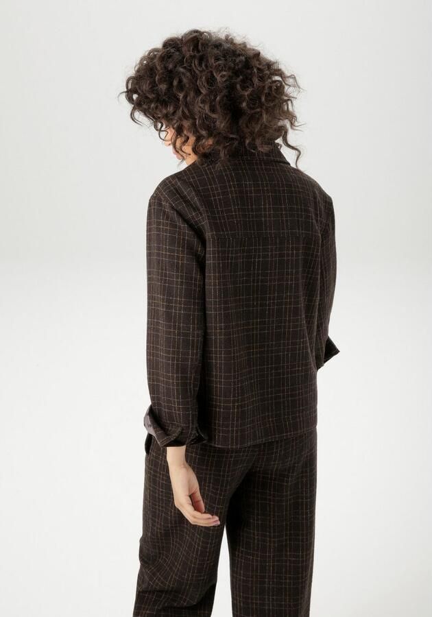 Aniston CASUAL Kort jack in ruitdessin met gestippelde voering nieuwe collectie - Foto 5