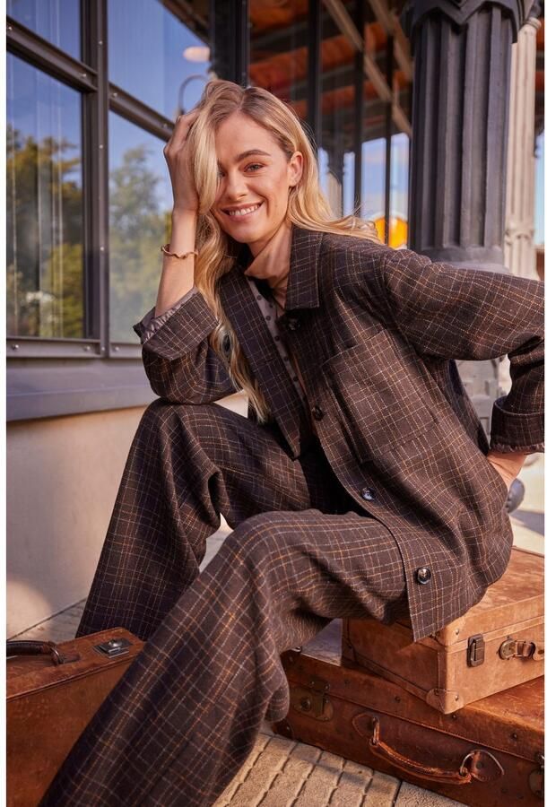 Aniston CASUAL Kort jack in ruitdessin met gestippelde voering nieuwe collectie - Foto 7