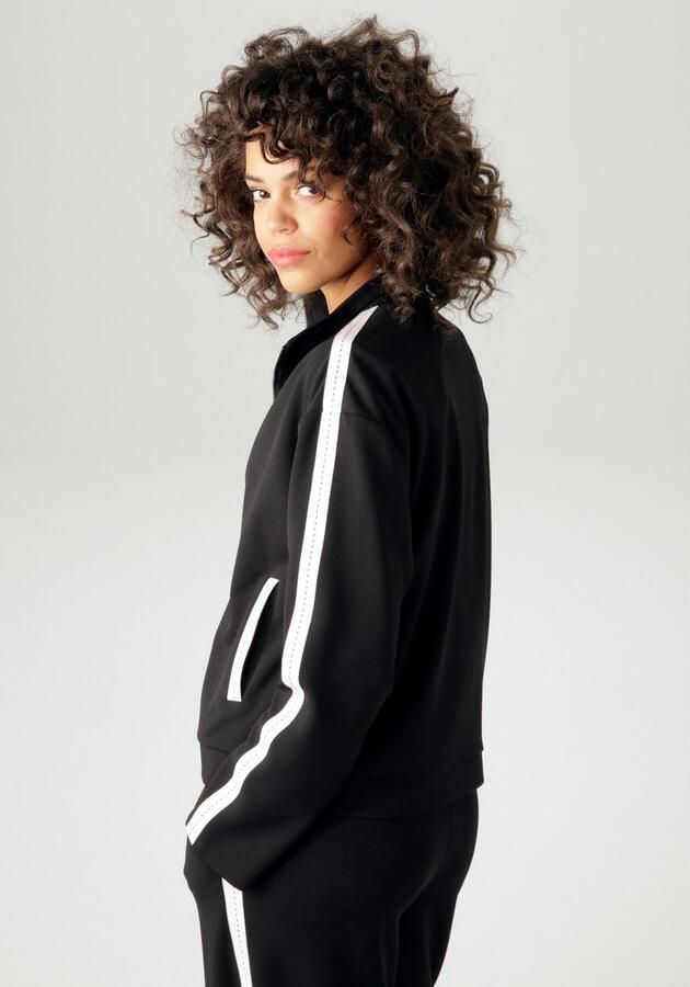 Aniston CASUAL Kort jack met tapes op de steekzakken en lange mouwen nieuwe collectie - Foto 4