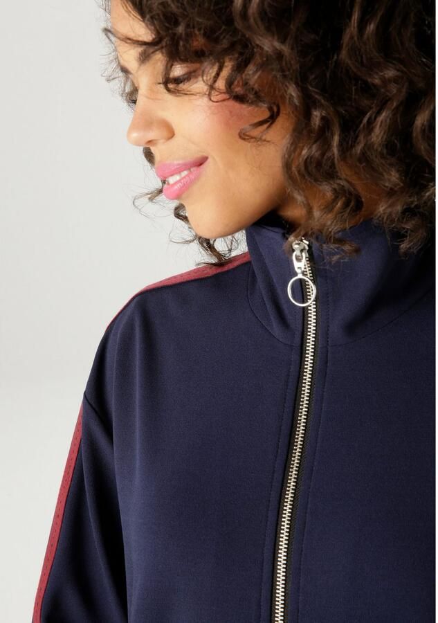 Aniston CASUAL Kort jack met tapes op de steekzakken en lange mouwen nieuwe collectie - Foto 4