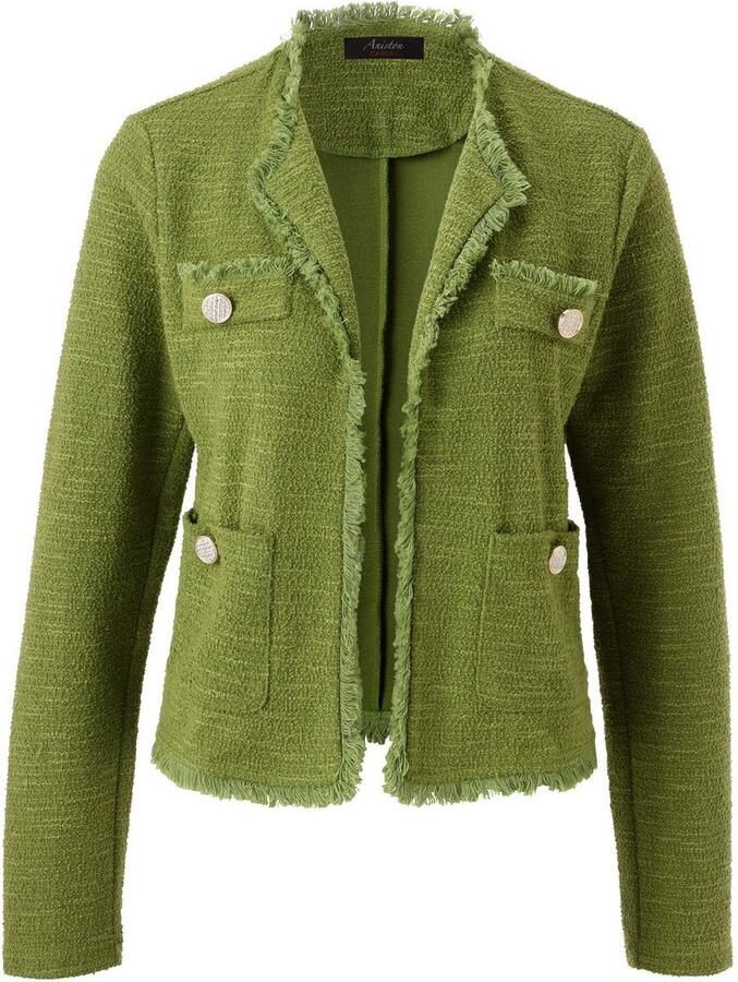 Aniston CASUAL Kort jack van gemêleerd bouclé-jacquard nieuwe collectie - Foto 2