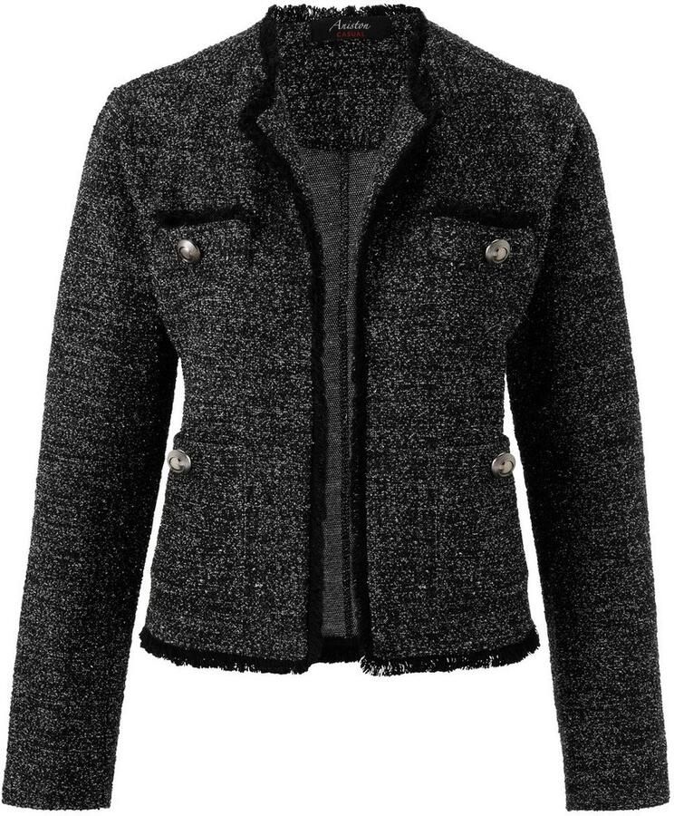 Aniston CASUAL Korte blazer van gemêleerd bouclé-jacquard met glansdraden nieuwe collectie - Foto 2