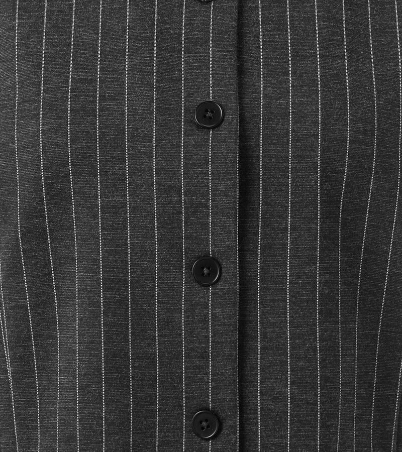 Aniston CASUAL Korte bodywarmer in een edele naaldstrepen dessin nieuwe collectie