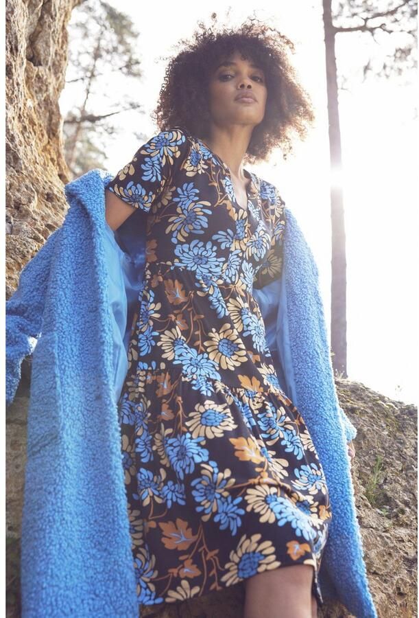 Aniston CASUAL Korte jas in pluche-look