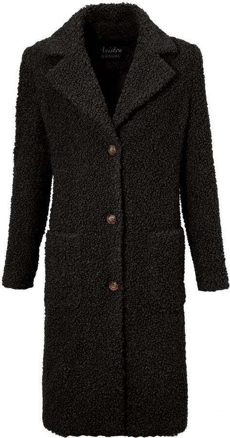 Aniston CASUAL Korte jas in pluche-look - Foto 4