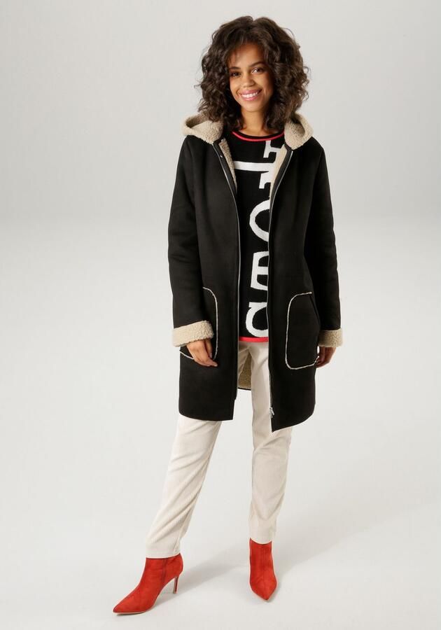 Aniston CASUAL Korte jas met een capuchon - Foto 4