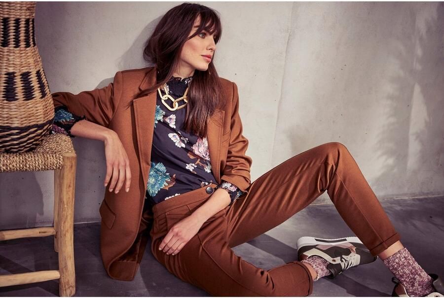 Aniston CASUAL Jerseybroek met biezen gegarneerd - Foto 7