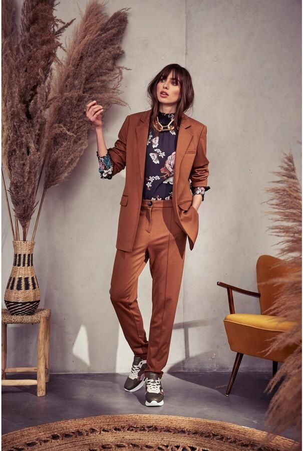 Aniston CASUAL Jerseybroek met biezen gegarneerd - Foto 8