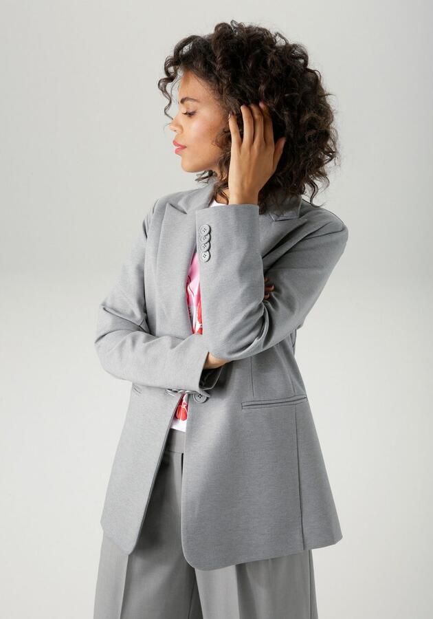 Aniston CASUAL Lange blazer met reverskraag nieuwe collectie - Foto 3