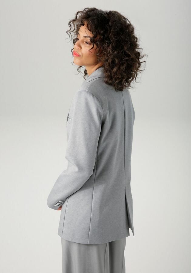 Aniston CASUAL Lange blazer met reverskraag nieuwe collectie - Foto 4