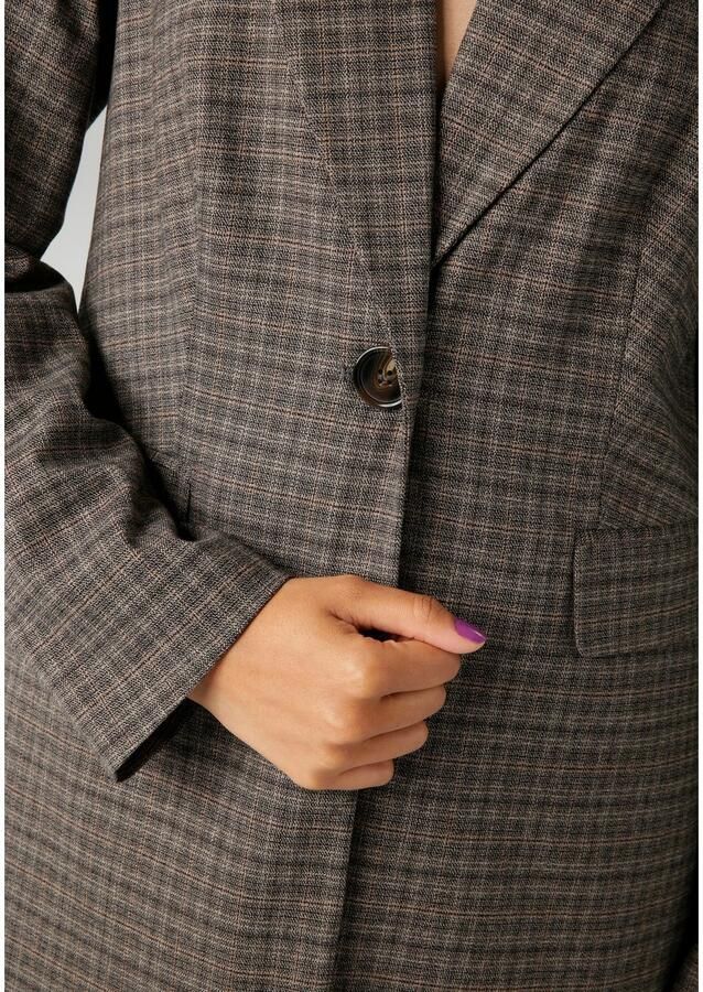Aniston CASUAL Lange blazer met stijlvol ruitdessin nieuwe collectie - Foto 3