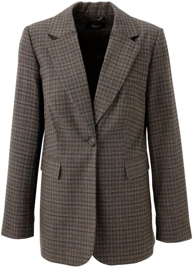 Aniston CASUAL Lange blazer met stijlvol ruitdessin nieuwe collectie - Foto 2