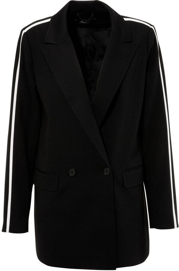 Aniston CASUAL Lange blazer met trendy streep op de schouder en de mouwen - Foto 9