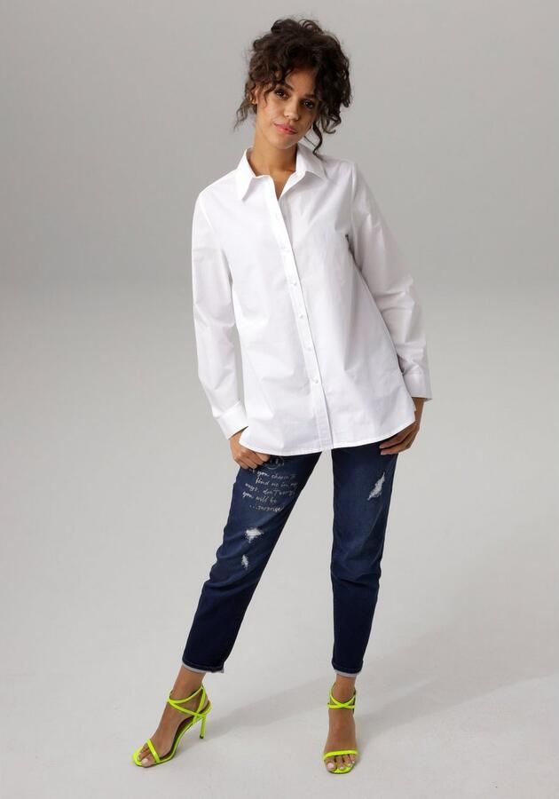 Aniston CASUAL Lange blouse met korte zijsplitten - Foto 3