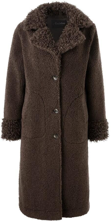 Aniston CASUAL Lange jas met "krullen" op de reverskraag en de mouwen nieuwe collectie - Foto 9