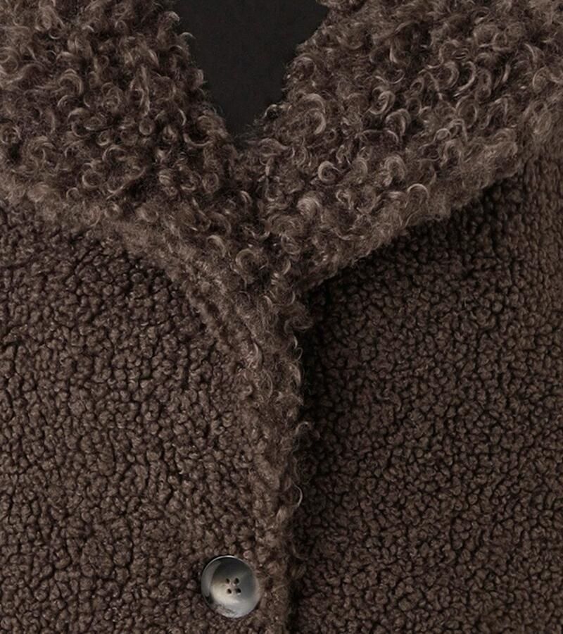 Aniston CASUAL Lange jas met "krullen" op de reverskraag en de mouwen nieuwe collectie