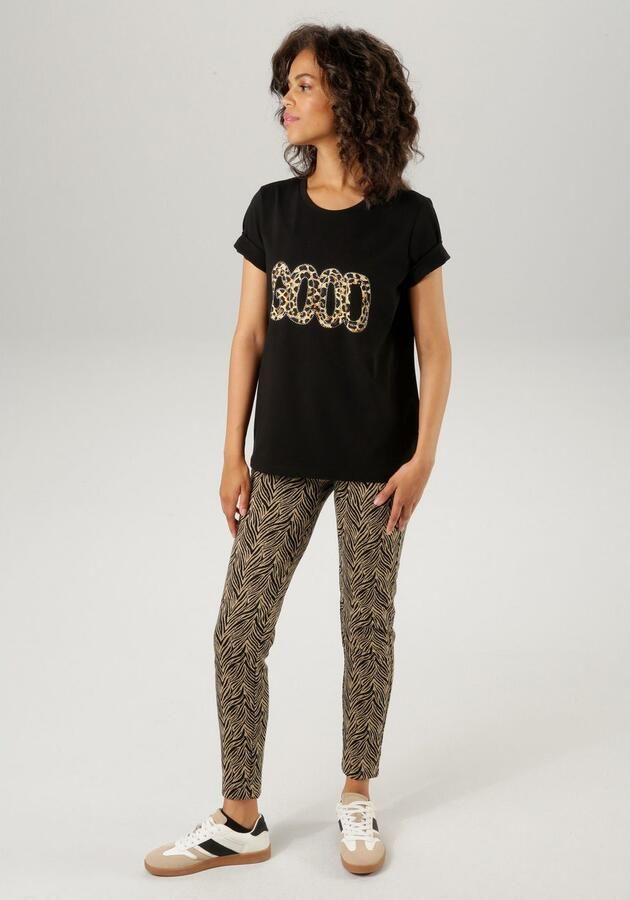 Aniston CASUAL Legging in zebra-look of ruitpatroon beide zijn chic - Foto 4