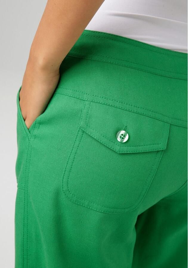 Aniston CASUAL Linnen broek met bindstrik - Foto 2